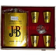 Набор с флягой 9 унций (003-7) J&amp;B с 4 стаканчиками
