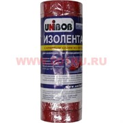 Изолента из ПВХ Юнибоб (клей каучук) красная 19 мм 25 м, цена за 10 шт (Unibob)