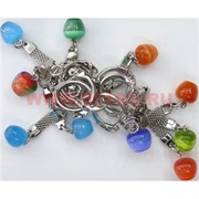 Брелок из кошачьего глаза &quot;яблочки&quot;, цена за 10 шт