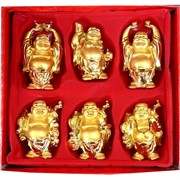 Нэцке Хотей 10см 6 в 1, иммитация золота