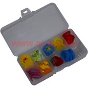 Набор подвесок для плетения браслетов Loom Bands с крючками