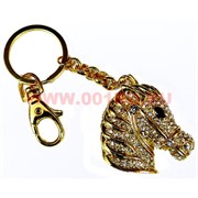 Брелок &quot;Голов лошади&quot;, стразы, 6 штук в уп.,цена за штуку