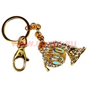 Брелок &quot;Труба&quot;, эмаль, стразы, 6 штук в уп.,цена за штуку