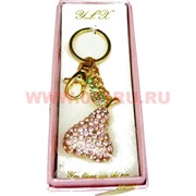 Брелок &quot;Груша&quot;, стразы, 6 штук в уп.,цена за штуку