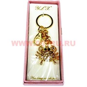 Брелок &quot;Краб&quot;, стразы, 6 штук в уп.,цена за штуку