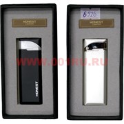 Зажигалка газовая Honest (6526) простая строгая, 3 цвета