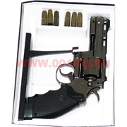 Зажигалка-револьвер с патронами  на подставке большой