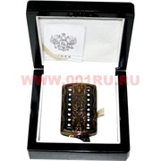 Зажигалка &quot;TIGER&quot; с бронзовым орнаментом со стразами
