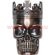 Зажигалка газовая &quot;Череп с короной&quot; 3 цвета