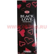 Благовония HEM "Black Love" (Черная любовь) 6 шт/уп, цена за уп