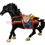 Шкатулка Лошадь со стразами (4034) 9,5 см