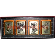 Зажигалка бензиновая &quot;Лошадки&quot; цена за 4 штуки