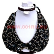 Колье-воротничок 52 см черный цвет