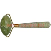 Массажер из нефрита с латунью (14 см длина)