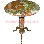 Столик из оникса на железных ножках