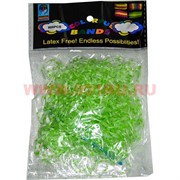 Резинки Loom Bands &quot;гель тонкие салатовые&quot; 600 шт, цена за 12 уп