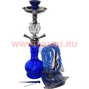 Кальян средний на 2 трубки (B6630R) 45 см, цвета в ассортименте, 12 шт/кор