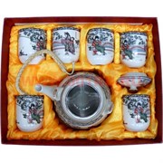 Набор посуды Чайник и 6 чашек (С)