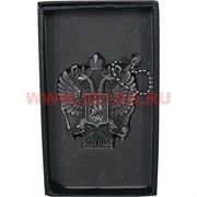 Зажигалка газовая турбо &quot;герб России&quot; в коробочке