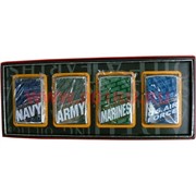 Зажигалка бензиновая &quot;Военные силы USA&quot; цена за 4 шт