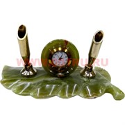 Подставка под 2 ручки с часами