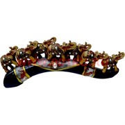 7 слонов на роге изобилия с жемчужиной (611C), 39 см длина