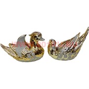 Утки мандаринки из фарфора под золото, цена за пару