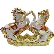 Две лошади на сердце (керамика) 21 см высота