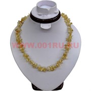 Бусы из натурального камня 48 см цитрин