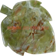 Тарелка из оникса &quot;Лист&quot; 34 см