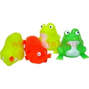 Игрушка резиновая 24 шт светящаяся 2 вида (лягушка и слоник), цена за 24 шт