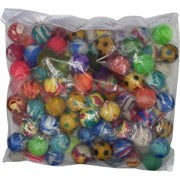 Мячики прыгающие 30 мм цвета в ассортименте 100 шт/упаковка