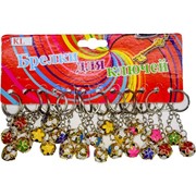 Брелок (KL-711) шарик металлический звенящий, цена за 120 шт (1920 шт/кор)