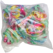 Браслет светящийся 3 размер I Love Россия, цена за 100 шт