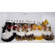 Брелок (KL-531) котик пушистый со звуком, цена за 60 шт (600 шт/кор)