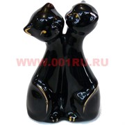 Кошечки из фарфора черные 7,5 см