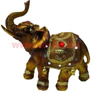 Слон полистоун (853) рубин на попоне 15,5 см высота