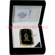 Зажигалка &quot;TIGER&quot; с золотым орнаментом, в лаковой коробке