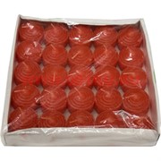 Свечи чайные 25 шт красный цвет