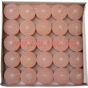 Свечи чайные 25 шт бежевый цвет