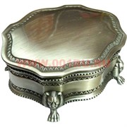 Шкатулка &quot;Зеркало&quot; на лапах, мельхиор