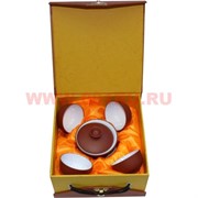 Чайный набор в подарочной коробке (глина+фарфор)