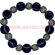 Браслет от сглаза (SSS-221) пластик металл «стразы» 12 шт/уп