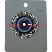 Булавка-сглаз круглая с узором (HR-1067) цена за 12 шт