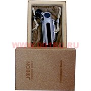 Зажигалка &quot;JOBON&quot; для трубки черная с серебром