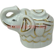 Слоник из фарфора 7 см со слитком