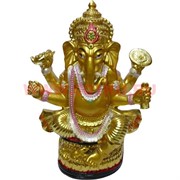 Нецке, Ганеша большой под золото 17,5 см