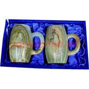 Набор из оникса &quot;2 пивные кружки&quot; в бархатной упаковке