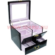 Шкатулка для украшений и косметики (61) с выдвигающимся зеркалом
