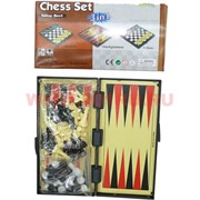 Набор игр «нарды, шашки, шахматы» 30 см доска (6334)